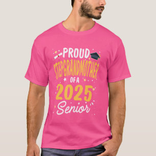 Proud Stepgroßmutter der Klasse 2025 Senior Gradu T-Shirt