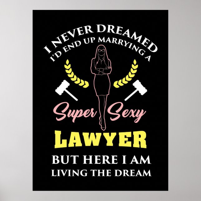 Proud Super Lawyer Lady Poster (Vorne)