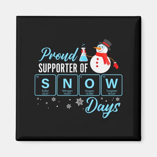 Proud Suprter Of Snow Days Chemistry Teacher Chris Magnet (Vorne)