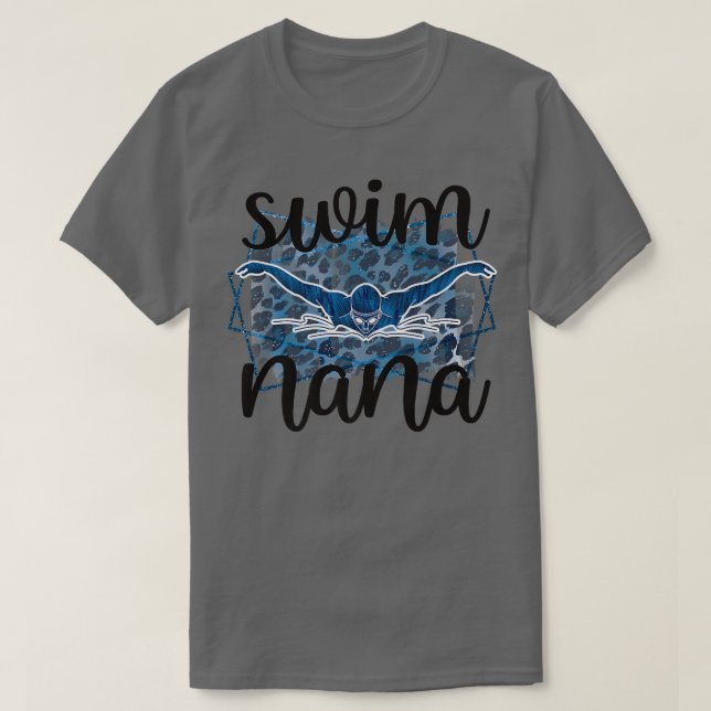 Proud Swim Nana Of A Swimmer Nana Grandma  T-Shirt (Design vorne)