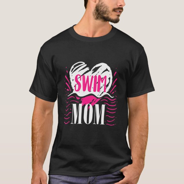 Proud Swimmers Mutter Coole Mama T-Shirt (Vorderseite)