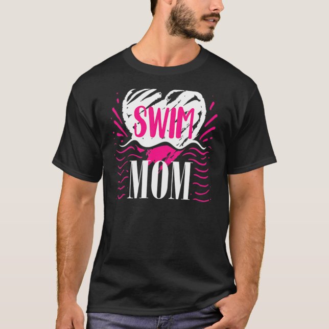 Proud Swimmers Mutter Coole Mama T-Shirt (Vorderseite)