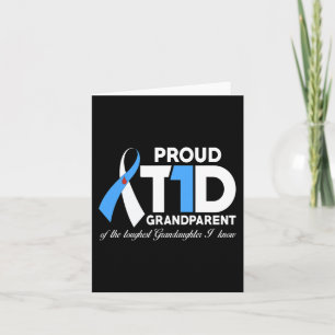 Proud T1D Großeltern von Enkelin Diabetes Aw Karte