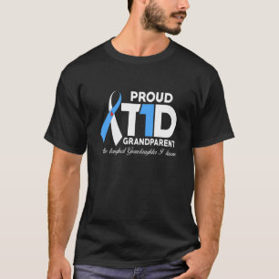 Proud T1D Großeltern von Enkelin Diabetes Aw T-Shirt
