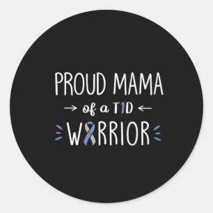 Proud T1d Mama des Sohn Diabetes Bewusstsein Diabe Runder Aufkleber