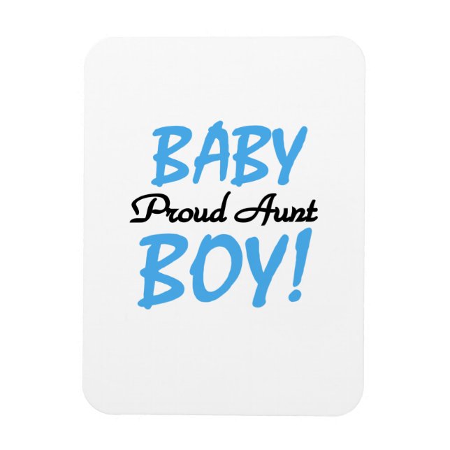 Proud Tante Baby Boy T - Shirt und Geschenke Magnet (Vertikal)