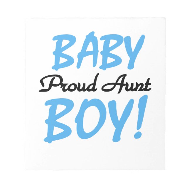 Proud Tante Baby Boy T - Shirt und Geschenke Notizblock (Vorderseite)
