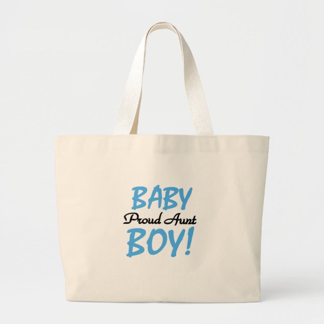 Proud Tante Baby Boy Tshirts und Geschenke Jumbo Stoffbeutel (Vorne)