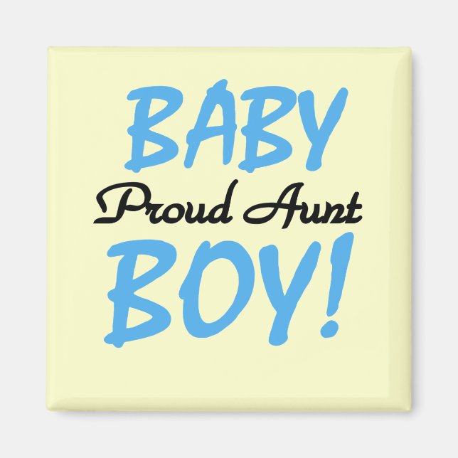 Proud Tante Baby Boy Tshirts und Geschenke Magnet (Vorne)
