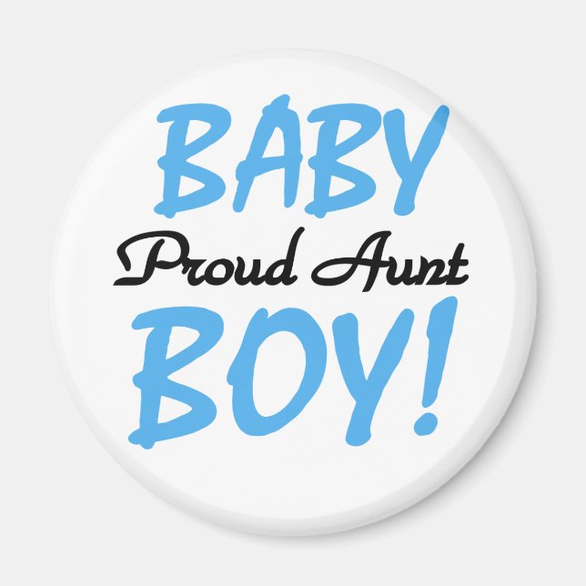 Proud Tante Baby Boy Tshirts und Geschenke Magnet (Vorne)