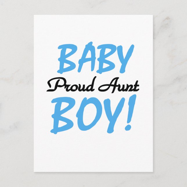 Proud Tante Baby Boy Tshirts und Geschenke Postkarte (Vorderseite)