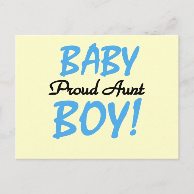 Proud Tante Baby Boy Tshirts und Geschenke Postkarte (Vorderseite)