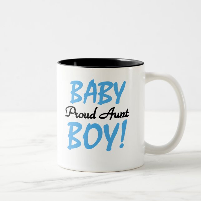 Proud Tante Baby Boy Tshirts und Geschenke Zweifarbige Tasse (Rechts)