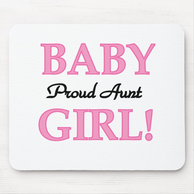 Proud Tante Baby Girl Tshirts und Geschenke Mousepad (Vorne)