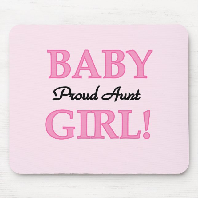 Proud Tante Baby Girl Tshirts und Geschenke Mousepad (Vorne)