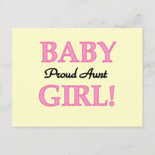 Proud Tante Baby Girl Tshirts und Geschenke Postkarte