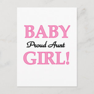 Proud Tante Baby Girl Tshirts und Geschenke Postkarte