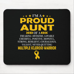 Proud Tante Multiple Sklerose Warrior Mousepad