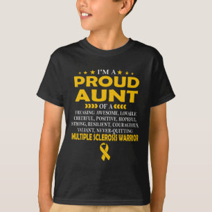 Proud Tante Multiple Sklerose Warrior T-Shirt