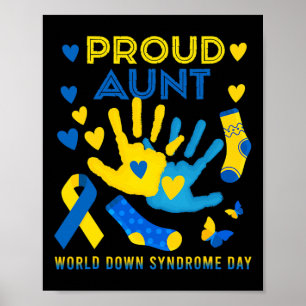 Proud Tante T21 World Down Syndrome Awareness Day  Poster