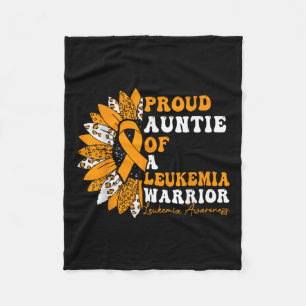 Proud Tanten einer Leukämie Warrior Leukämie Fleecedecke
