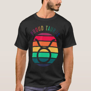 Proud Taurus Symbol Lgbtq Astrologie Zodiac Sign H T-Shirt