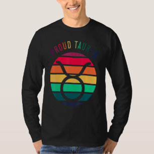 Proud Taurus Symbol Lgbtq Astrologie Zodiac Sign H T-Shirt