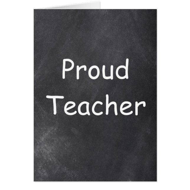 Proud Teacher Chalkboard Design (Vorne)