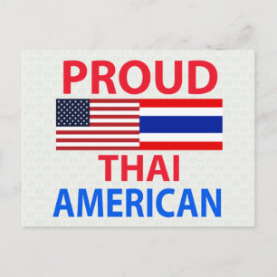 Proud Thai American Postkarte