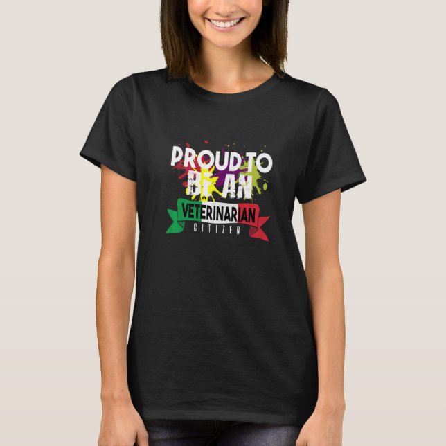 Proud Tierarzt Berufslaufbahn Beruf T-Shirt (Vorderseite)