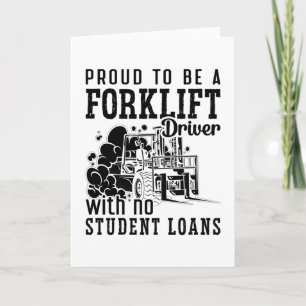 Proud To Be A Forklift Driver Forklift Operator Karte