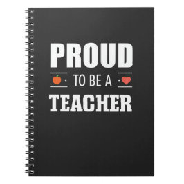 Proud to Be a Teacher – Creative Typography Notizblock