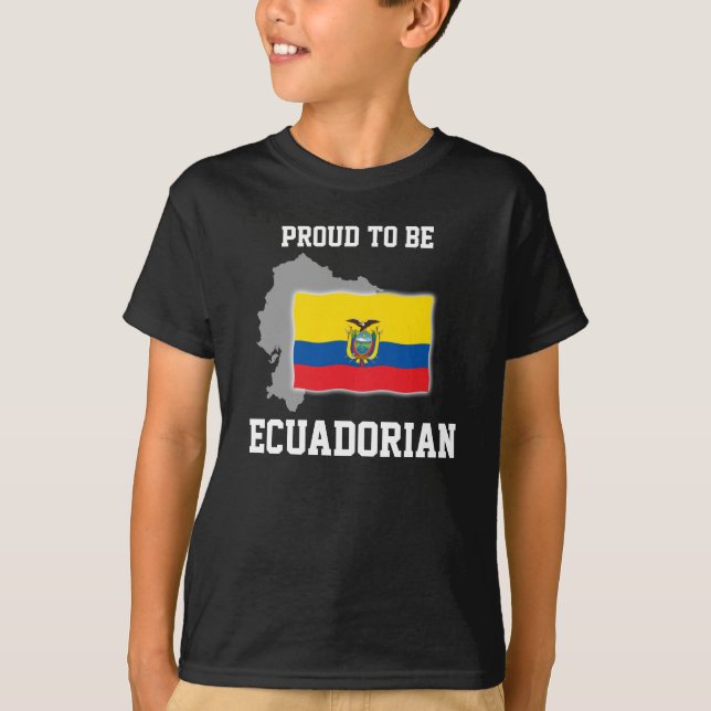 Proud to be Ecuadorian T-Shirt (Vorderseite)
