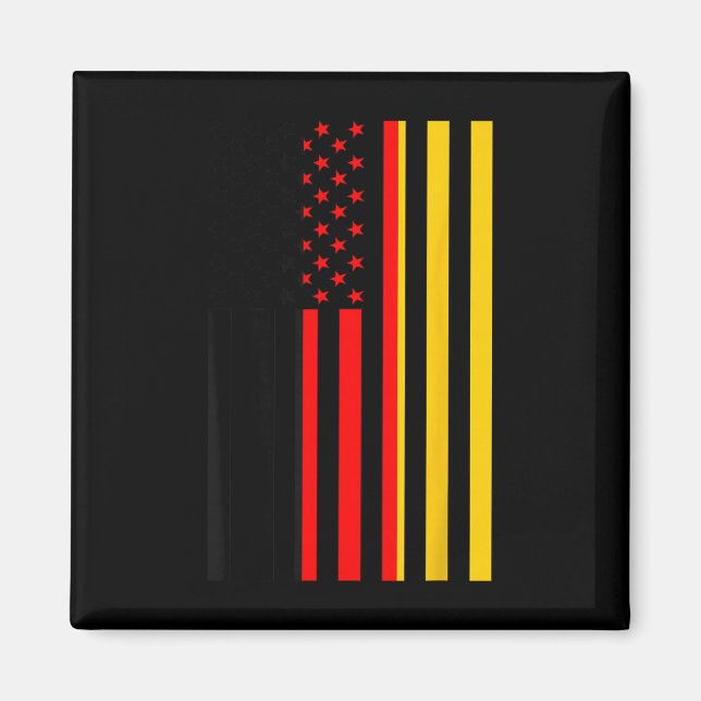 Proud To Be German American Boy Girl Sister German Magnet (Vorne)