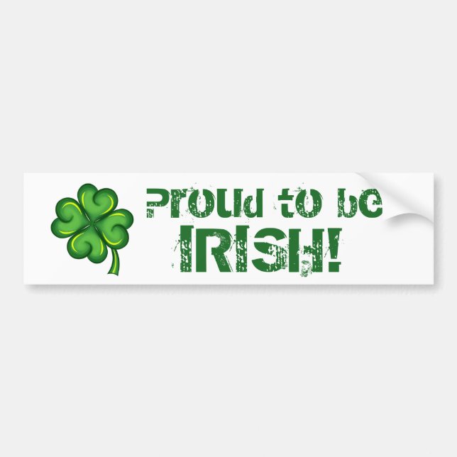 Proud to be Irish! Autoaufkleber (Vorne)