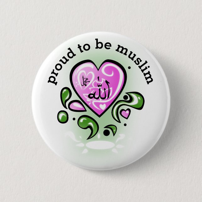 proud to be  muslim button (Vorderseite)