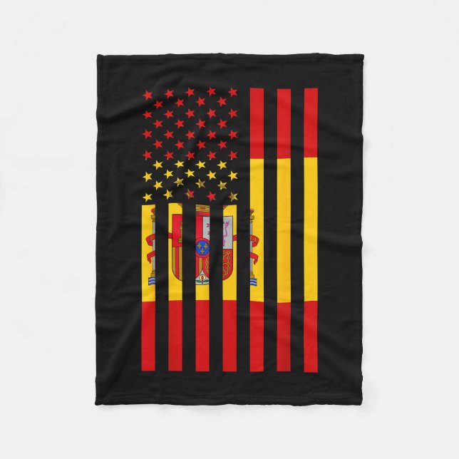 Proud To Be Spanish American Boy Girl Sister All S Fleecedecke (Vorderseite)