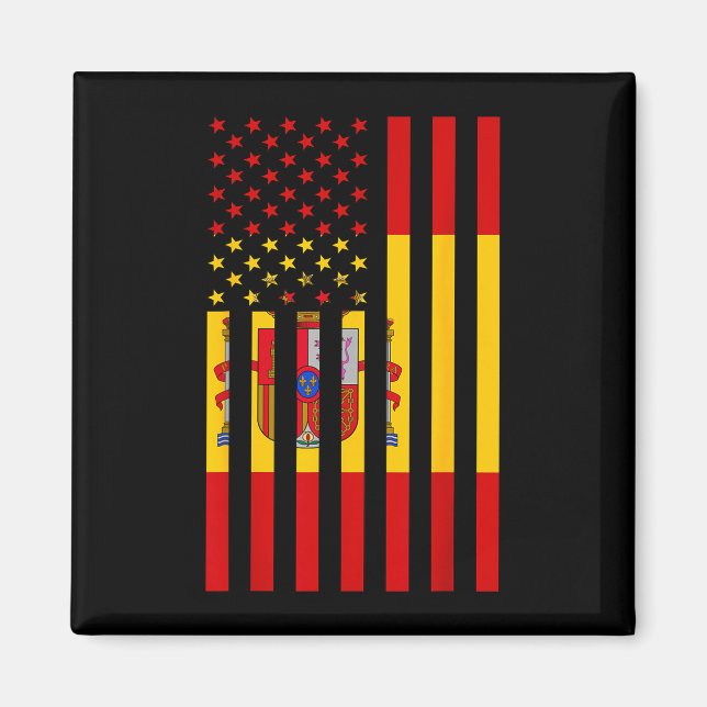 Proud To Be Spanish American Boy Girl Sister All S Magnet (Vorne)