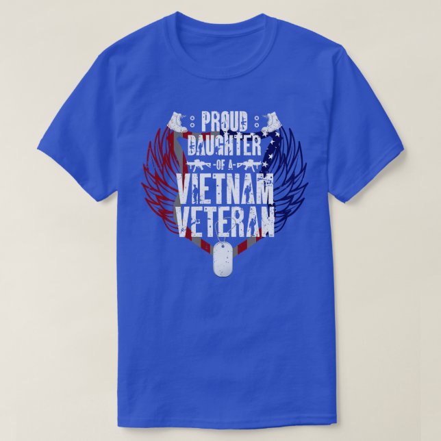 Proud Tochter Vathers Day Vietnam Veteran T-Shirt (Design vorne)