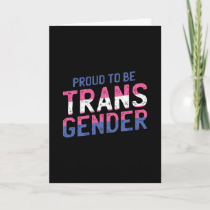 Proud Transgender Karte