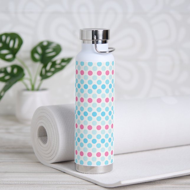Proud Transmasculine Pride Flag Punkte Trinkflasche (Yoga)