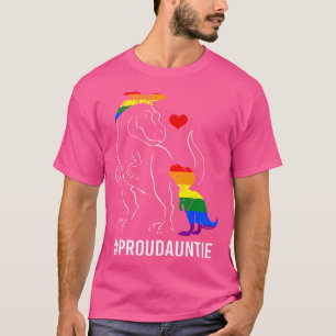 Proud Tuntie Dinosaur T Rex Mama Lgbt Pride T-Shirt