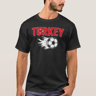 Proud Turkey Soccer Fans Jersey Türkische Flagge F T-Shirt