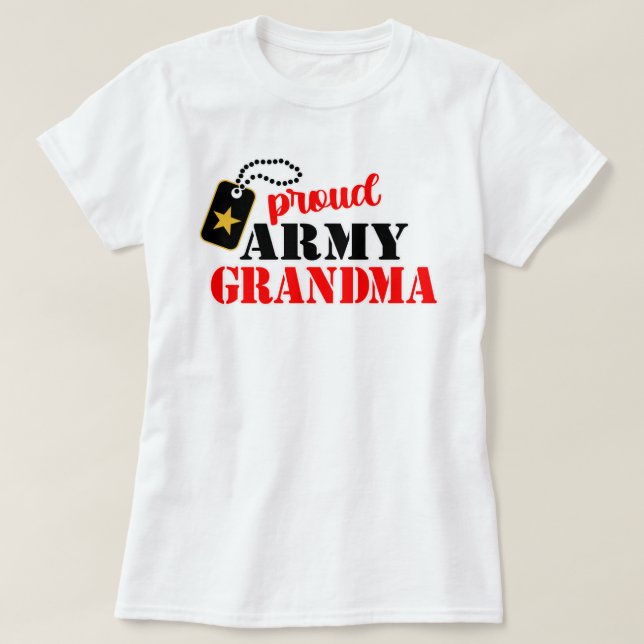 Proud U.S. Army Oma T - Shirt (Design vorne)