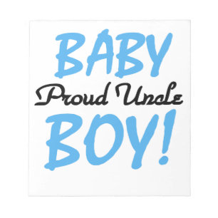 Proud Uncle Baby Boy Geschenke Notizblock