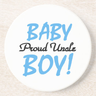 Proud Uncle Baby Boy Geschenke Sandstein Untersetzer