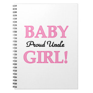 Proud Uncle Baby Girl Geschenke Notizblock