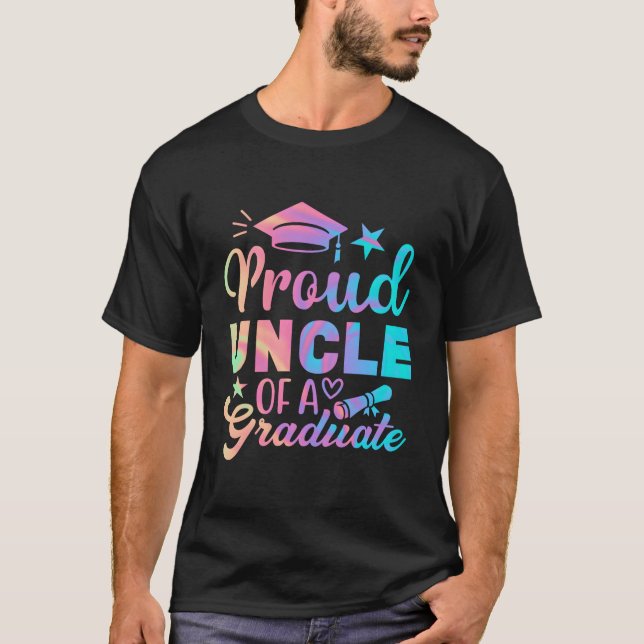 Proud Uncle Done Class Of 2023 Graduate Family Gra T-Shirt (Vorderseite)