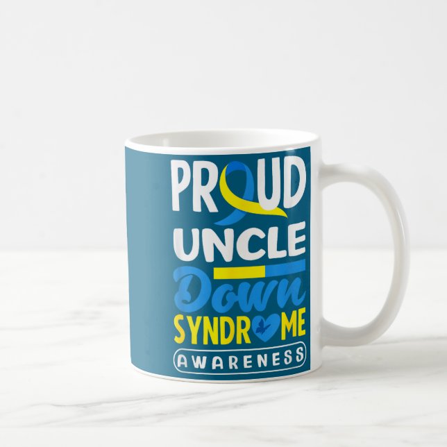 Proud Uncle Down Syndrome Down Syndrome Awareness  Kaffeetasse (Rechts)