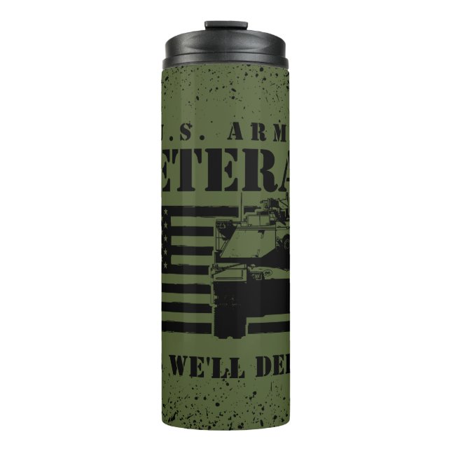 Proud US Army Veteran Thermosbecher (Vorderseite)